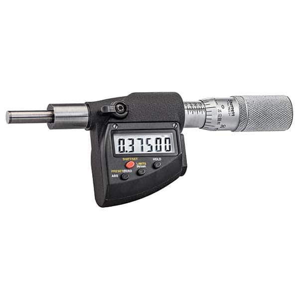 Starrett - Electronic Micrometer Heads Minimum Measurement (Inch): 0.00 Minimum Measurement (mm): 0.00 - Apex Tool & Supply