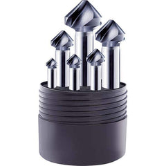 Guhring - Countersink Sets Countersink Type: Three Flute Minimum Head Diameter (Inch): 1/4 - Apex Tool & Supply