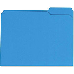 UNIVERSAL - File Folders, Expansion Folders & Hanging Files Folder/File Type: File Folders with Top Tab Color: Blue - Apex Tool & Supply