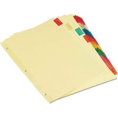 UNIVERSAL - Tabs, Indexes & Dividers Indexes & Divider Type: Customizable Size: 8-1/2 x 11 - Apex Tool & Supply