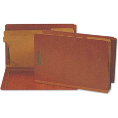 UNIVERSAL - File Folders, Expansion Folders & Hanging Files Folder/File Type: Classification Folders with Tob Tab Fastener Color: Red - Apex Tool & Supply