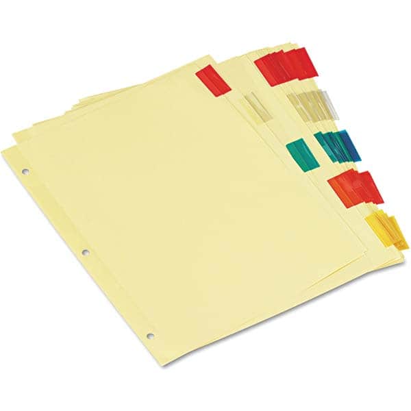 UNIVERSAL - Tabs, Indexes & Dividers Indexes & Divider Type: Customizable Size: 8-1/2 x 11 - Apex Tool & Supply