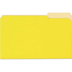 UNIVERSAL - File Folders, Expansion Folders & Hanging Files Folder/File Type: File Folders with Top Tab Color: Light Yellow - Apex Tool & Supply