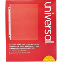 UNIVERSAL - Document Protectors Type: Sheet Protector Width (Inch): 9.65 - Apex Tool & Supply