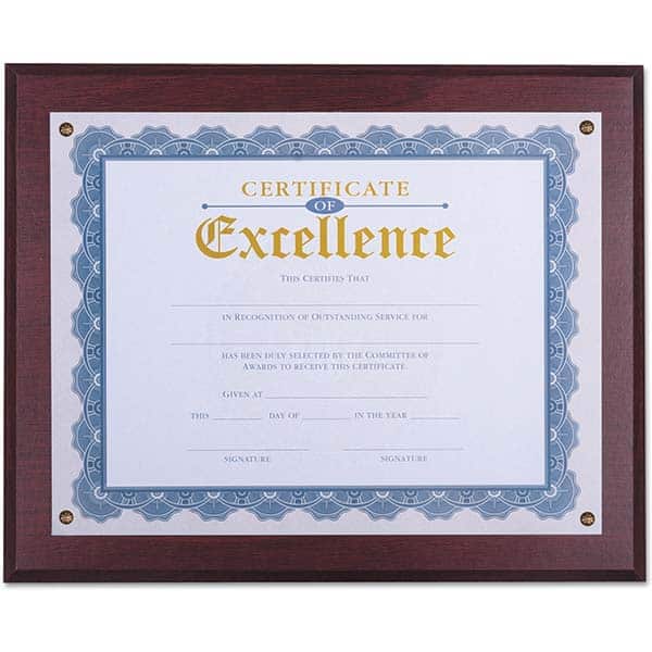 UNIVERSAL - Document Protectors Type: Award Plaque Width (Inch): 13.33 - Apex Tool & Supply