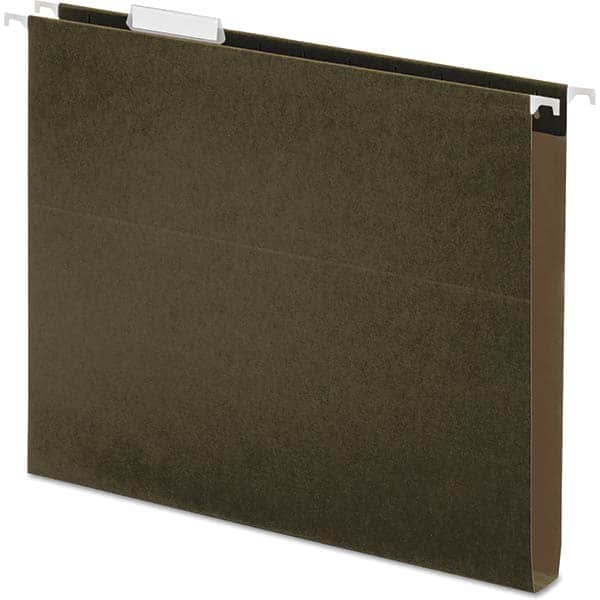 UNIVERSAL - File Folders, Expansion Folders & Hanging Files Folder/File Type: Hanging File Folders with Box Bottom Color: Green - Apex Tool & Supply
