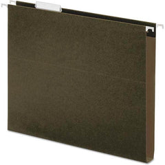 UNIVERSAL - File Folders, Expansion Folders & Hanging Files Folder/File Type: Hanging File Folders with Box Bottom Color: Green - Apex Tool & Supply