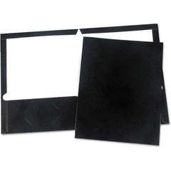 UNIVERSAL - File Folders, Expansion Folders & Hanging Files Folder/File Type: Pocket Folders Color: Black - Apex Tool & Supply