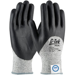 19-D355/XL Coated Gloves - G-Tek 3GX Dyneema Diamond - S&P 13G Shell - Blk Nitrile Foam 3/4 Dip - A3 - Exact Industrial Supply