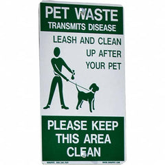 DOGIPOT - Pet Waste Station Accessories Type: Reflective Pet Sign Material: Aluminum - Apex Tool & Supply