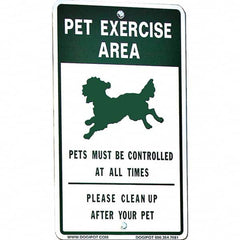 DOGIPOT - Pet Waste Station Accessories Type: Reflective Pet Sign Material: Aluminum - Apex Tool & Supply