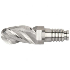 Kennametal - Ball End Mill Heads Mill Diameter (Inch): 5/8 Mill Diameter (Decimal Inch): 0.6250 - Apex Tool & Supply