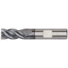 Kennametal - 3/8" Diam 4 Flute Solid Carbide 0.02" Chamfer Width Corner Chamfer End Mill - Apex Tool & Supply