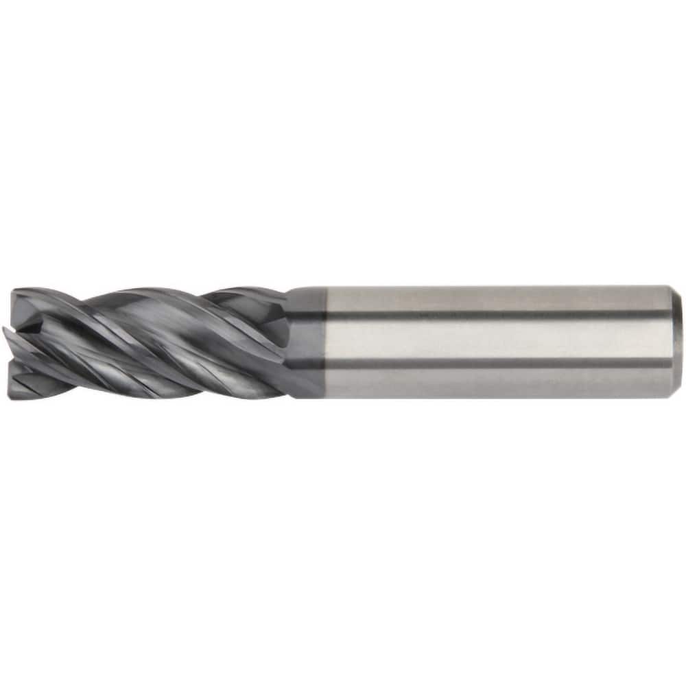 Kennametal - 3/16", 5/8" LOC, 3/16" Shank Diam, 2-1/4" OAL, 4 Flute, Solid Carbide Square End Mill - Apex Tool & Supply