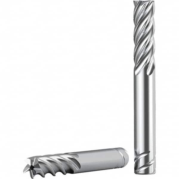 Kennametal - 16mm, 48mm LOC, 16mm Shank Diam, 104mm OAL, 5 Flute, Solid Carbide Square End Mill - Apex Tool & Supply