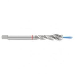 M20x2.5 6H 4-Flute Cobalt Red Ring Semi-Bottoming 40 degree Spiral Flute Tap-Bright - Apex Tool & Supply