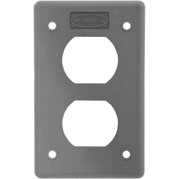 Hubbell Wiring Device-Kellems - Electrical Outlet Box & Switch Box Accessories Accessory Type: Box Cover Material: Thermoplastic - Apex Tool & Supply