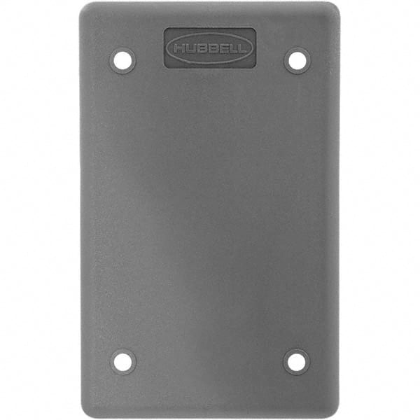 Hubbell Wiring Device-Kellems - Electrical Outlet Box & Switch Box Accessories Accessory Type: Box Cover Material: Thermoplastic - Apex Tool & Supply