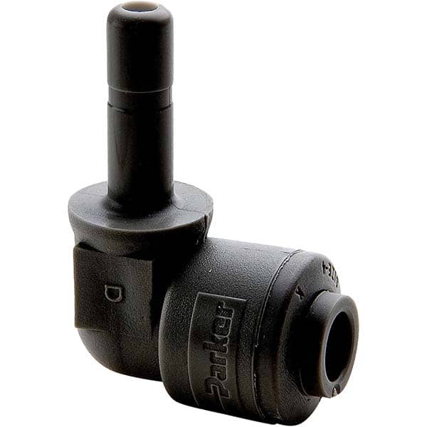 Parker - Plastic Push-To-Connect Tube Fittings Type: Plug-In Elbow Tube Outside Diameter (Inch): 1/4 - Apex Tool & Supply