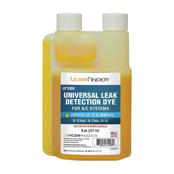 Leak Finder - Automotive Leak Detection Dyes Applications: Refrigeration Container Size: 8 oz. - Apex Tool & Supply