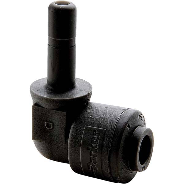 Parker - Plastic Push-To-Connect Tube Fittings Type: Plug-In Elbow Tube Outside Diameter (Inch): 3/8 - Apex Tool & Supply