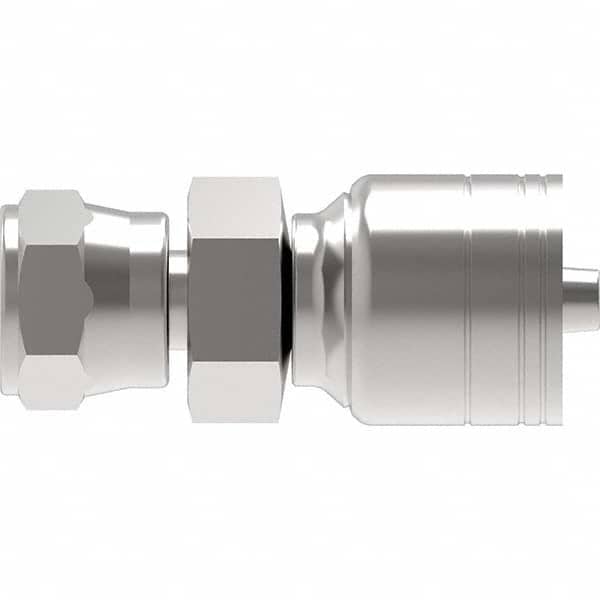 Eaton - Hydraulic Hose Fittings & Couplings Type: Female JIS 30 Flare Swivel Straight Hose Diameter: 1/4 (Inch) - Apex Tool & Supply