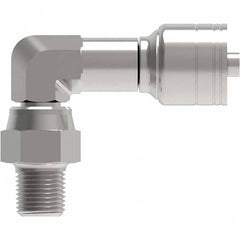 Eaton - Hydraulic Hose Fittings & Couplings Type: Male Pipe Swivel 90 Elbow Hose Diameter: 1/2 (Inch) - Apex Tool & Supply
