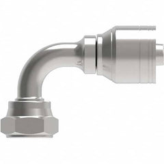 Eaton - Hydraulic Hose Fittings & Couplings Type: BSPP 60 Cone Female 90 Elbow Hose Diameter: 1/4 (Inch) - Apex Tool & Supply