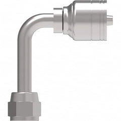 Eaton - Hydraulic Hose Fittings & Couplings Type: JIC 37 F Swivel 90 Long Drop Elbow Hose Diameter: 7/8 (Inch) - Apex Tool & Supply