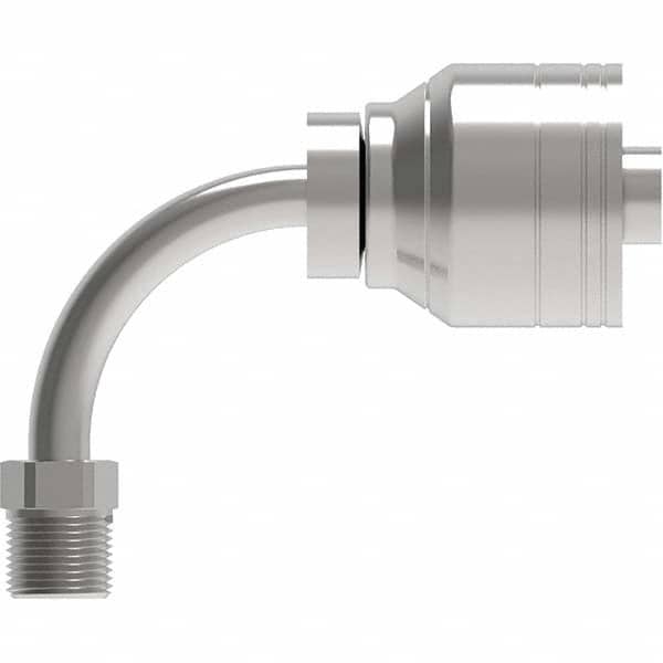 Eaton - Hydraulic Hose Fittings & Couplings Type: Inverted Male Swivel 90 Elbow Hose Diameter: 5/8 (Inch) - Apex Tool & Supply