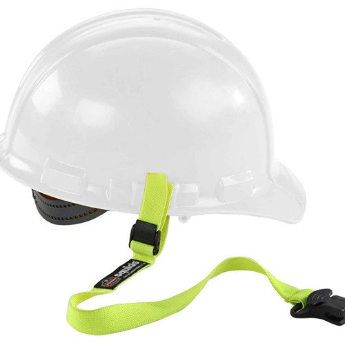 3155 Lime Elastic Hard Hat Lanyard With Clamp - Apex Tool & Supply
