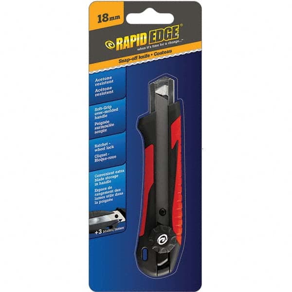 Rapid Edge - Utility Knives, Snap Blades & Box Cutters Type: Snap Knife Blade Type: Snap - Apex Tool & Supply