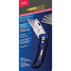 Rapid Edge - Pocket & Folding Knives Knife Type: Utility Blade Folding Knife Edge Type: Serrated - Apex Tool & Supply