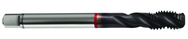 M22x2.5 6H 5-Flute Cobalt Red Ring Semi-Bottoming 40 degree Spiral Flute Tap-TiCN - Apex Tool & Supply