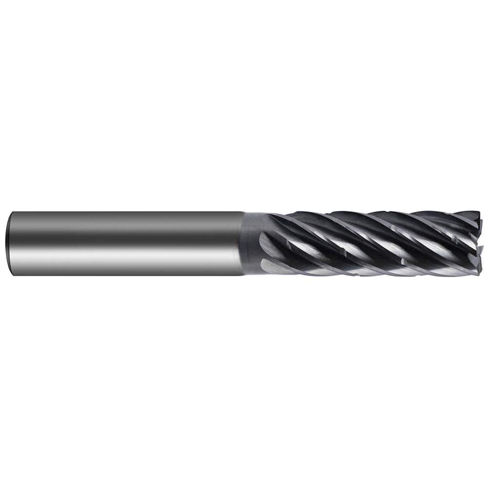Guhring - 3/8" Diam 7 Flute Carbide 0.008" Chamfer Width End Mill - Apex Tool & Supply