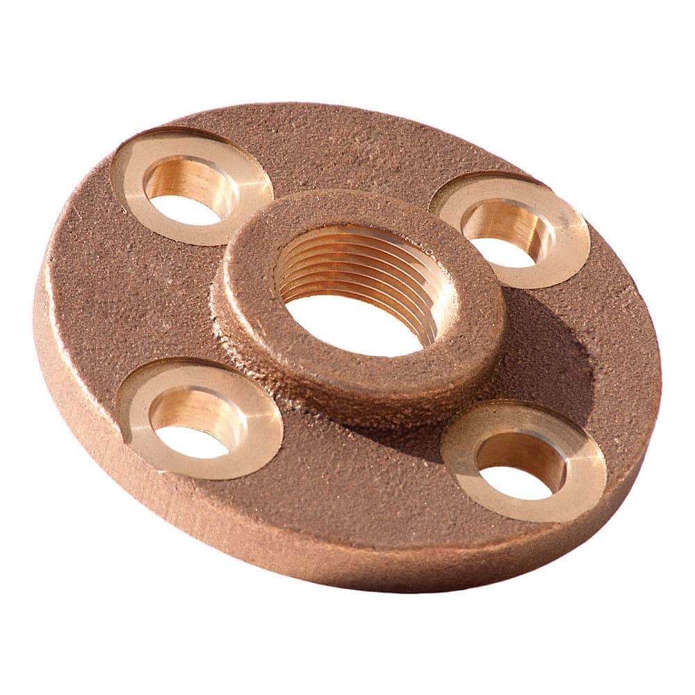 Merit Brass - Brass & Chrome Pipe Fittings Type: Threaded Flange Fitting Size: 2-1/2 - Apex Tool & Supply