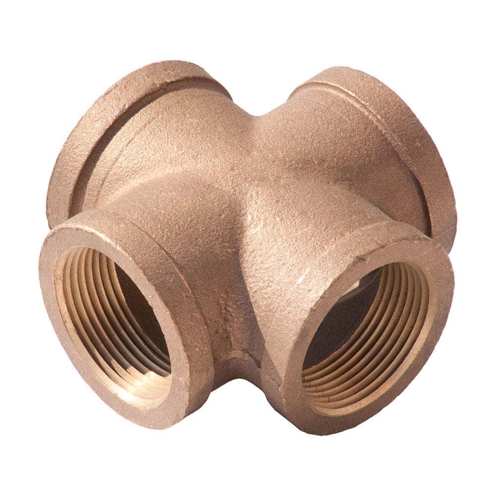 Merit Brass - Brass & Chrome Pipe Fittings Type: Cross Fitting Size: 2 - Apex Tool & Supply