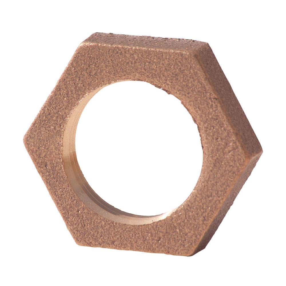 Merit Brass - Brass & Chrome Pipe Fittings Type: Locknut Fitting Size: 1/2 - Apex Tool & Supply