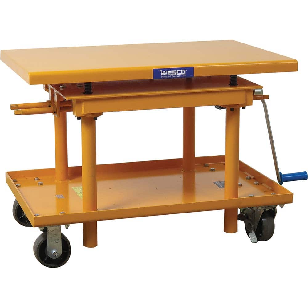 Wesco Industrial Products - Lifting Tables Type: Hand Crank Precision Lift Style: Post - Apex Tool & Supply