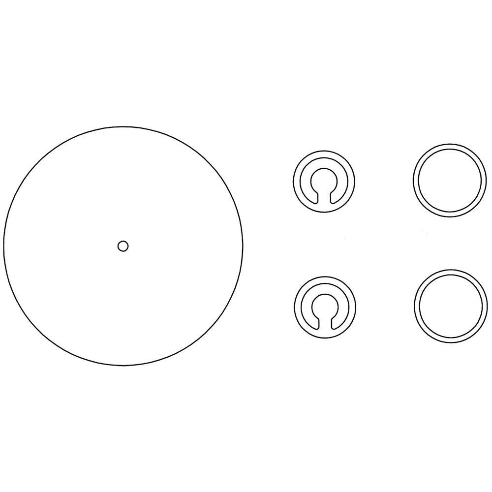 Welch - Air Compressor & Vacuum Pump Accessories; Type: Diaprhm Pump Service Kit ; For Use With: Welch-lmvac Vacuum Systems - Exact Industrial Supply