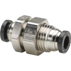 Parker - Metal Push-To-Connect Tube Fittings Type: Female Bulkhead Tube Outside Diameter (Inch): 1/2 - Apex Tool & Supply