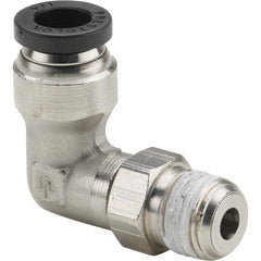 Parker - Metal Push-To-Connect Tube Fittings Type: Male Swivel Elbow Tube Outside Diameter (Inch): 1/4 - Apex Tool & Supply