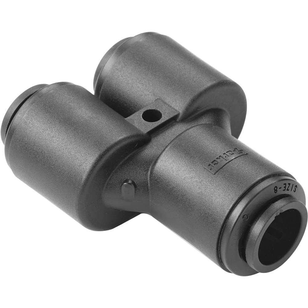 Parker - Plastic Push-To-Connect Tube Fittings Type: Union Y Tube Outside Diameter (Inch): 3/8 x 3/8 x 1/4 - Apex Tool & Supply