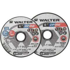 WALTER Surface Technologies - Depressed-Center Wheels Wheel Diameter (Inch): 6 Wheel Thickness (Inch): 1/32 - Apex Tool & Supply