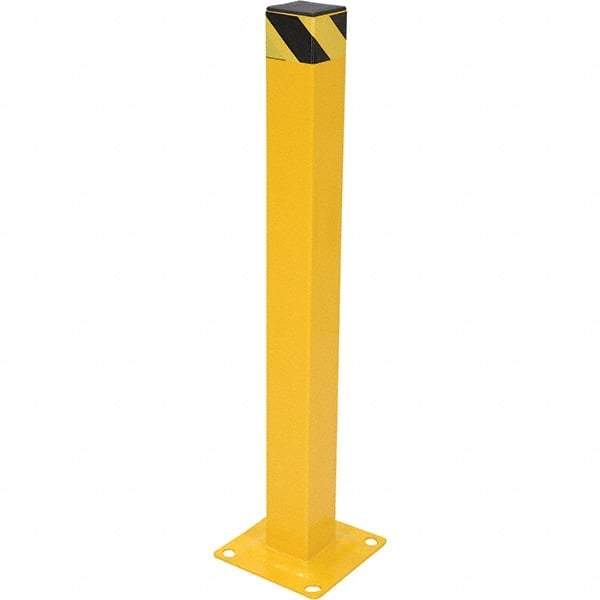Vestil - 4" Diam x 42" High, Yellow Steel Bollard - Apex Tool & Supply
