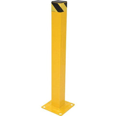 Vestil - 4" Diam x 42" High, Yellow Steel Bollard - Apex Tool & Supply