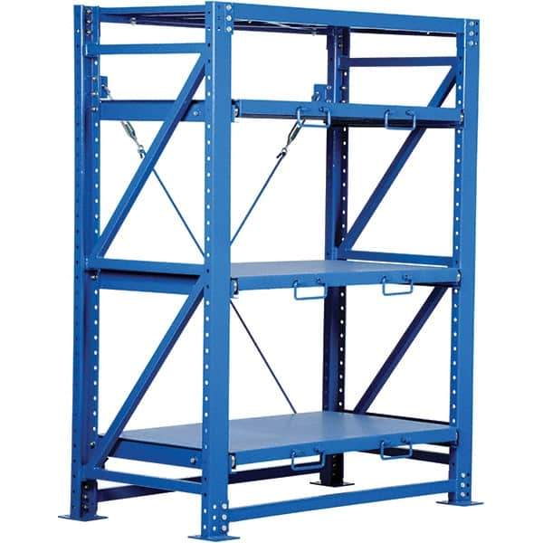 Vestil - 4 Shelf Steel Shelving - 6,000 Lb Capacity, 57" Wide x 80" High x 32" Deep, Stainless Steel - Apex Tool & Supply