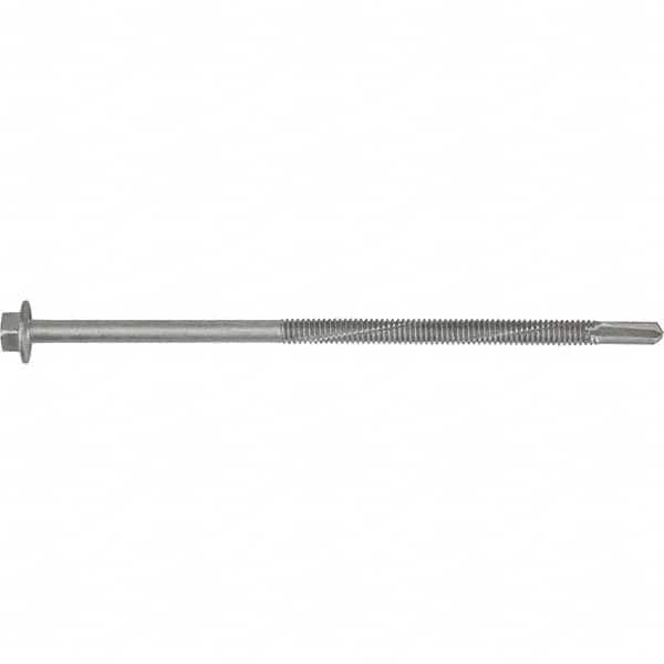 DeWALT Anchors & Fasteners - #12-24, Hex Washer Head, Hex Drive, 2" Length Under Head, #5 Point, Self Drilling Screw - Apex Tool & Supply