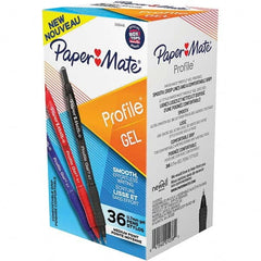 Paper Mate - Pens & Pencils Type: Retractable Gel Color: Black, Red, Blue - Apex Tool & Supply