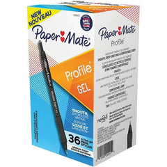 Paper Mate - Pens & Pencils Type: Retractable Gel Color: Black - Apex Tool & Supply